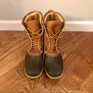 L.L. Bean 8” Shearling Lined Boots